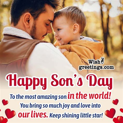 Son’s Day Wishes Messages - Wish Greetings