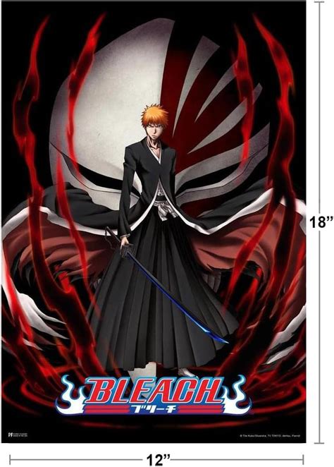 Poster Foundry Bleach Anime Poster Ichigo Kurosaki Soul Reaper India | Ubuy
