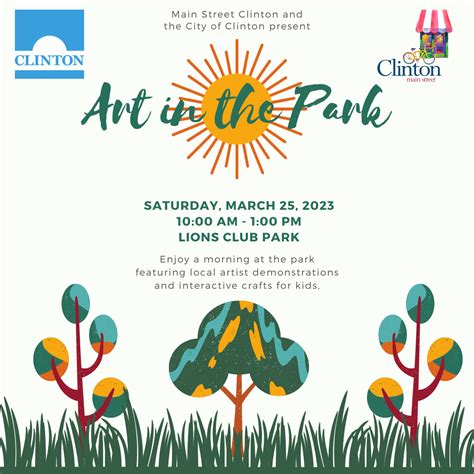 Art in the Park set for March 25 - The Clinton Courier