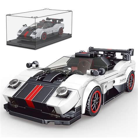 Mould King Speed Champion Zonda Race Car Toys with Display Case, 27030 ...