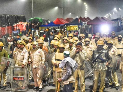 Ghazipur Border Farmers Protest Site Pictures