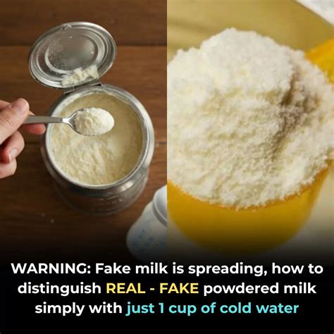 WARNING: Fake milk is spreading, how to distinguish REAL - FAKE powdered milk simply with just 1 ...