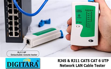 Zoostliss Network Cable Tester RJ45 RJ11 RJ12 UTP LAN Cable Tester ...