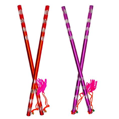 Aluminium Dandiya Sticks For Garba Nights (2 Pair) – Festaholic.com