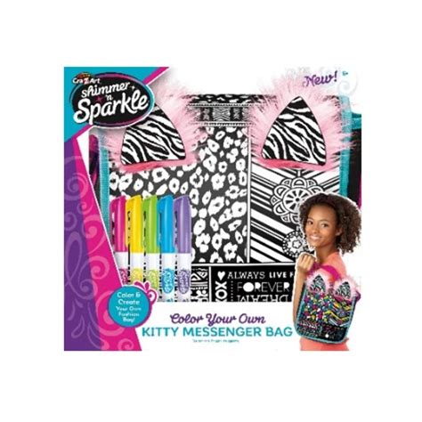 Buy Cra-Z-Art Shimmer and Sparkle CYO Kitty Ear Bag, Toys for Girls, 5 ...