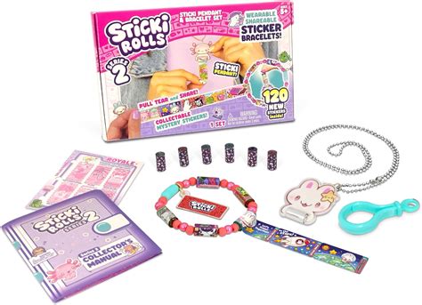 Sticki Rolls Pendant Pack 120 Exclusive Wearable Shareable Stickers Toy ...