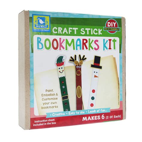 Little Birdie DIY Kit- Kraft Stick Bookmarks – Itsy Bitsy