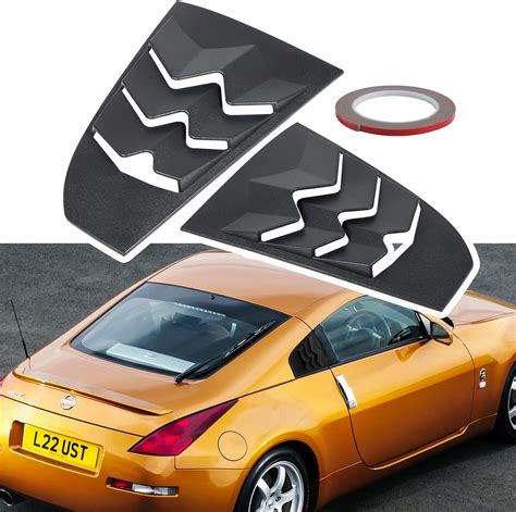 Buy Side Window Louvers Fit for Nissan 350Z 2003 2004 2005 2006 2007 ...