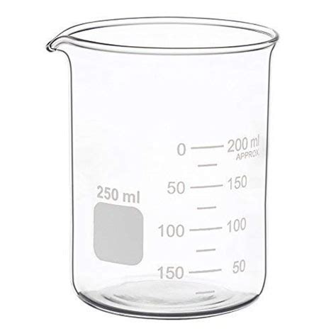 ABG INITIATIVE Borosilicate Glass Beaker, 250 ml : Amazon.in: Home ...