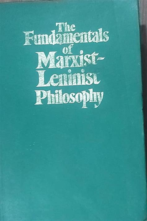 Buy THE FUNDAMENTALS OF MARXIST-LENINIST PHILOSOPHY Book Online at Low ...