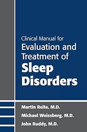 Buy Clinical Manual for Evaluation and Treatment of Sleep Disorders ...