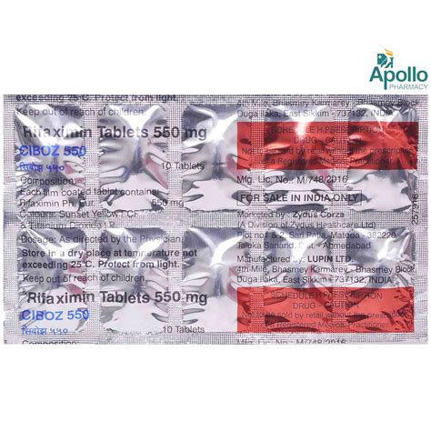 Ciboz 550 mg Tablet 10's Price, Uses, Side Effects, Composition ...