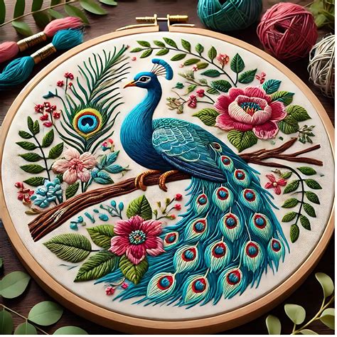 Image result for Simple Peacock Embroidery Patterns