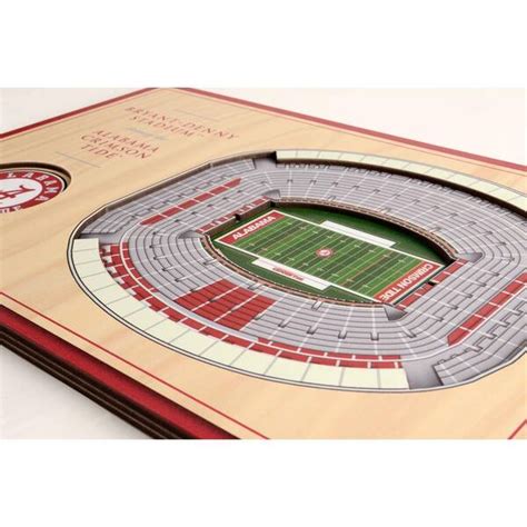 Buy NCAA Alabama Crimson Tide 3D StadiumViews Desktop Display - Bryant ...