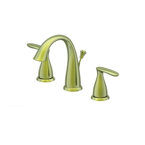 AquaSource Polished Brass Widespread 2-Handle WaterSense Bathroom Sink ...