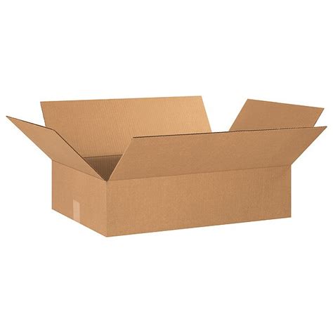 Zoro Select Flat Corrugated Boxes, 24" x 16" x 6", Kraft, 20/Bundle ...
