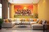 046 Large Size HD seven running horses vastu painting Best 7 horse
