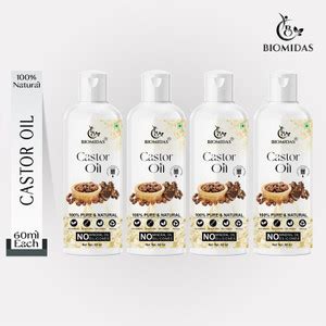 Biomidas 100% Pure Cold Pressed Castor Oil Supports Healthier Hair 60ML ...