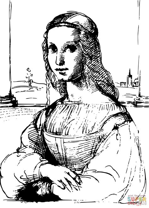 Mona Lisa Coloring Pages [2025]
