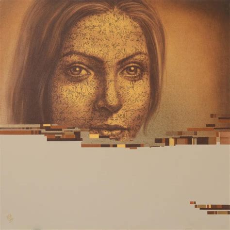 "The Identity 1": Light Brown Acrylic Painting by Nilesh Vede | ArtZolo.com