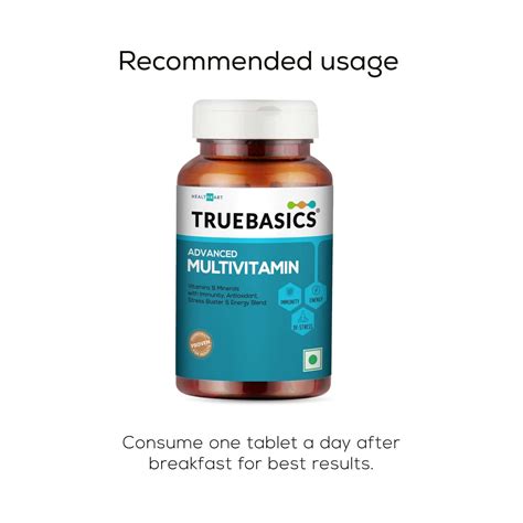Buy TRUEBASICS ADVANCED MULTIVITAMIN - 30 TABLETS Online & Get Upto 60% ...