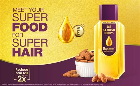 Bajaj Almond Drops Non Sticky Hair Oil, 95 ml | Uses, Benefits, Price ...