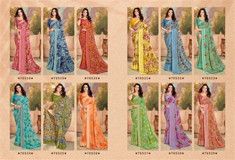 Sarika Vipul Georgette Sarees – Kavya Style Plus
