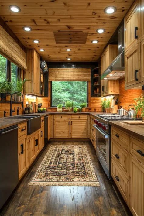 Image result for Small Cabin Kitchen