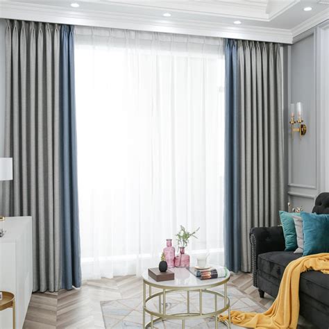今年最流行的窗帘款式,窗帘客厅高档大气,2021客厅窗帘新款_大山谷图库
