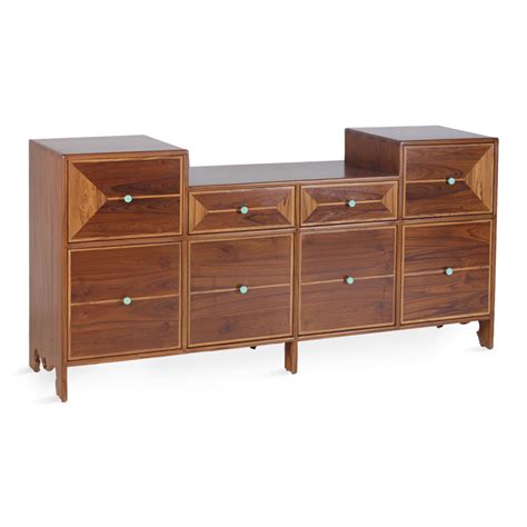 Opslaan - Teakwood Chest of Drawers with Eight Drawers | Alankaram
