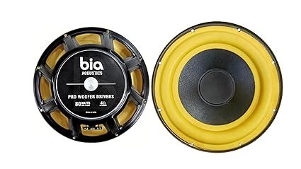 BIA ; ACOUSTICS 8" inch Woofer Speaker Pro Series 80W 4ohm Price: Buy ...