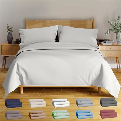 BAMPURE Luxury Series King Sheet Set - 100% Viscose derived from Bamboo ...