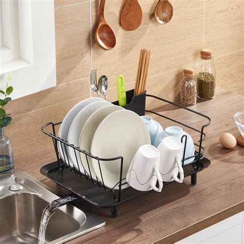 Buy Bycarm Dish Drying Rack with Drain board, Dish Drainers for Kitchen ...