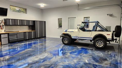 Man Cave Garage Floor Ideas