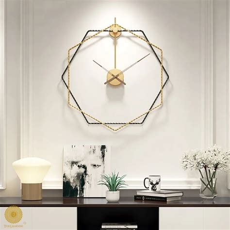 Double Layerd Hexagon Wall Clock (24 Inches Dia)