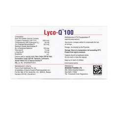 Lyco Q 100 Mg Capsule 10 - Uses, Side Effects, Dosage, Price | Truemeds
