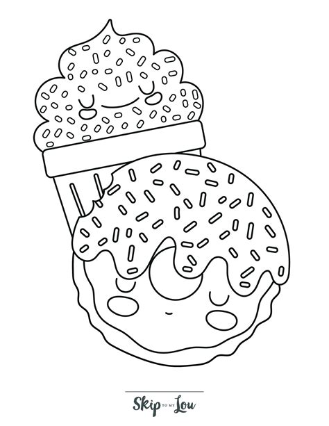 Fun Donut Coloring Pages with Free Printable Book | Skip To My Lou