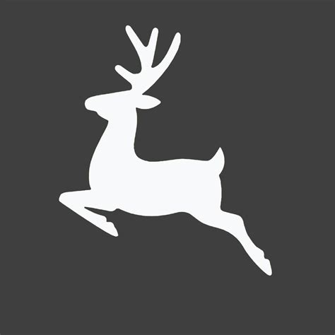 Free Reindeer Silhouette Christmas Printable