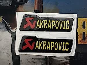 AUTO MT AKRAPOVIC Vinyl Decals Sports Sticker for Car Bike Exhaust Set ...