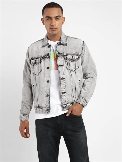 Men's Solid Spread Collar Denim Jacket – Levis India Store