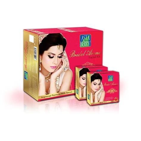 Astaberry Bridal Aroma Facial Kit 12 Pouch Set (6 Steps) - For Glowing ...