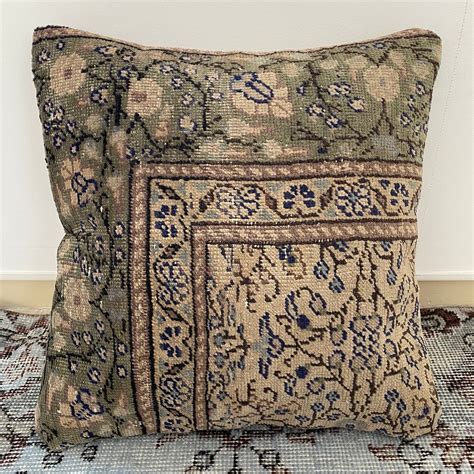 cusion cover made using vintage rug, 019 【1111】 | fave