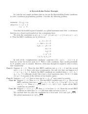 Image result for KKT Conditions Example