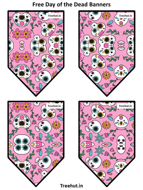 Free Day of the Dead Bulletin Board Decorations and Craft Printables #121