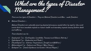 Types of Disaster Management 的图像结果