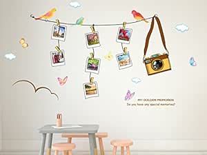 Amazon Brand - Solimo Wall Sticker for Living Room (Travel Photo ...