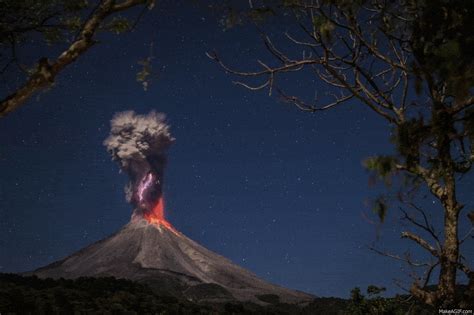 Image result for Animation of Exploding Volcano