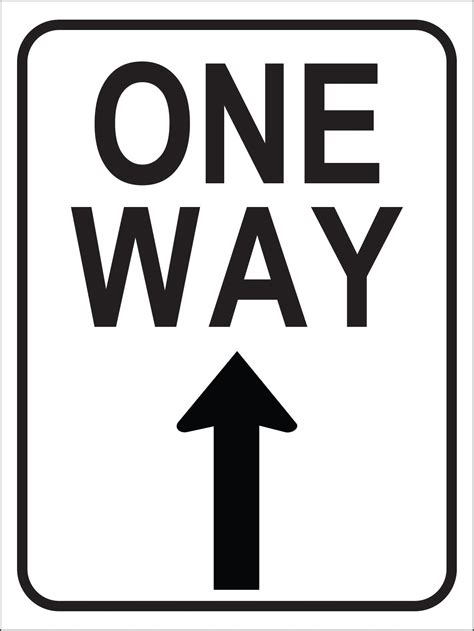One Way Arrow Up Sign – New Signs