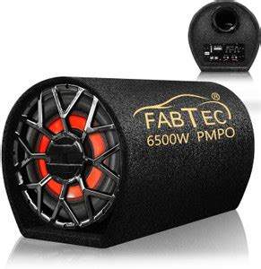 FABTEC Active Car 12 Inch Plug and Play (Built-In Amplifier) Bass Tube ...