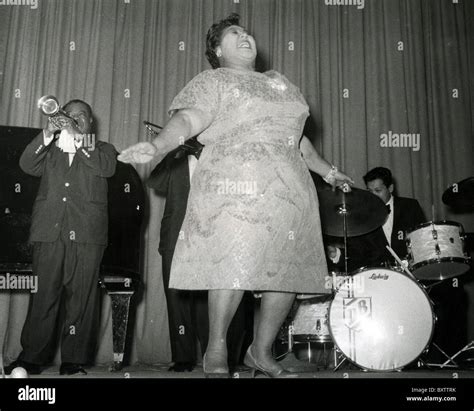 LOUIS ARMSTRONG (1901-1971) US jazz musician with his wife Lucille ...